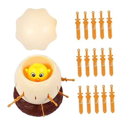 Kisangel Lustiges Kükenfass Mini- Für Eier Kinderspielzeug Neuartiges Fassspielzeug Roulette-up- Brettspielspielzeug Up Chick Kniffliges Gelb Plastik von Kisangel