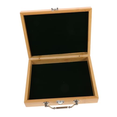 Kisangel Mahjong Aufbewahrungsbox aus Holz Tragbare Mini Mahjong Box mit Elegantem Design für Reisen und Spiele Vielseitige Nutzung als für Freunde und Familie von Kisangel
