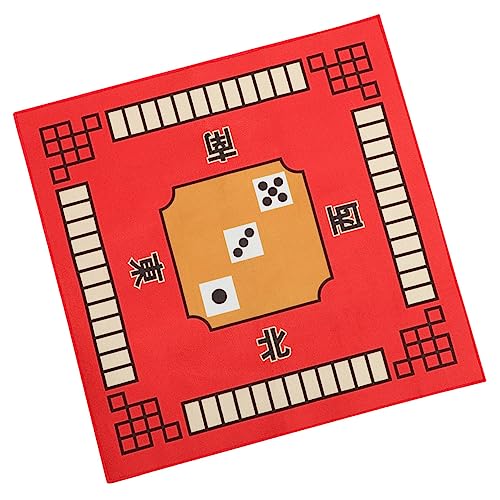 Kisangel Mahjong Matte Aus Mikrofasermaterial rutschfeste Tischdecke Für Mahjong Spiele Quadratische Langlebige Tischauflage Für Zuhause Und Reisen Praktisch Und Leicht Zu Verstauen von Kisangel