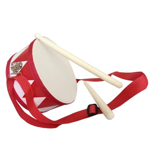 Kisangel Marschtrommel Lernspielzeug mit Schlagstöcken Sicher und Langlebig Pädagogisches Percussion Instrument für Kleinkinder für Musikalische Früherziehung und Rhythmusförderung von Kisangel