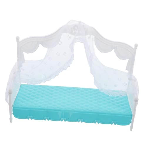Kisangel Maßstab DIY für Puppen Kindgerechtes Spielmöbel Detailreiches Tragbares Puppenbett Zubehör Kisangel Maßstab DIY für Puppen Kindgerechtes Spielmöbel Detailreiches Tragbares Puppenbett Zubehör von Kisangel