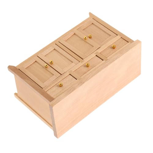 Kisangel Maßstab Puppenhaus Schrank aus Holz Miniaturmöbel für Wohnzimmer und Küche Naturfarbener Aufbewahrungsschrank Detailgetreu und Realistisch Puppenhaus Zubehör Kisangel Maßstab Puppenhaus Schrank aus Holz Miniaturmöbel für Wohnzimmer und Küche Naturfarbener Aufbewahrungsschrank Detailgetreu und Realistisch Puppenhaus Zubehör von Kisangel