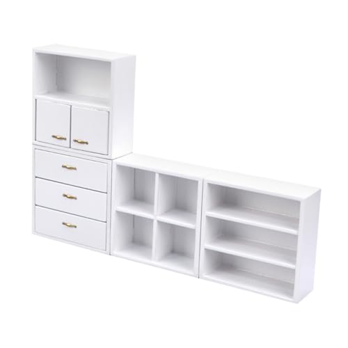 Kisangel Maßstab Weißer Schrank Modell Langlebige Puppenhaus Dekoration DIY Miniaturmöbel für Puppenhaus und Schreibtisch Ornamente Kisangel Maßstab Weißer Schrank Modell Langlebige Puppenhaus Dekoration DIY Miniaturmöbel für Puppenhaus und Schreibtisch Ornamente von Kisangel