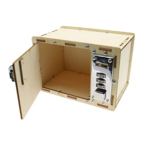 Kisangel Mechanische Passwortbox aus Holz DIY Bastelset für Pädagogisches Lernspielzeug zur Logischen Denkens und Feinmotorik Design von Kisangel