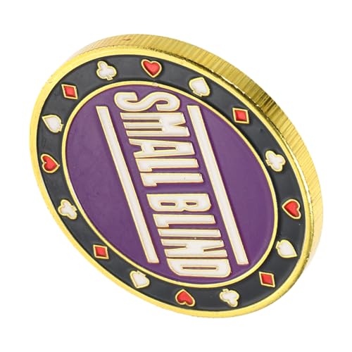 Kisangel Metall Poker Für Dealer Runder Button Für Pokerkarten Für Spiele Langlebig Und Praktisch Fördert Spielerlebnis Mathematikfähigkeiten von Kisangel