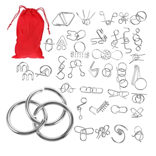 Kisangel Metall Puzzleset Teilig Intelligenzspielzeug Gehirntraining Konzentrationsfördernd für Erwachsene Stressabbau Lernspielzeug Interaktives Knobelspiel Kisangel Metall Puzzleset Teilig Intelligenzspielzeug Gehirntraining Konzentrationsfördernd für Erwachsene Stressabbau Lernspielzeug Interaktives Knobelspiel von Kisangel