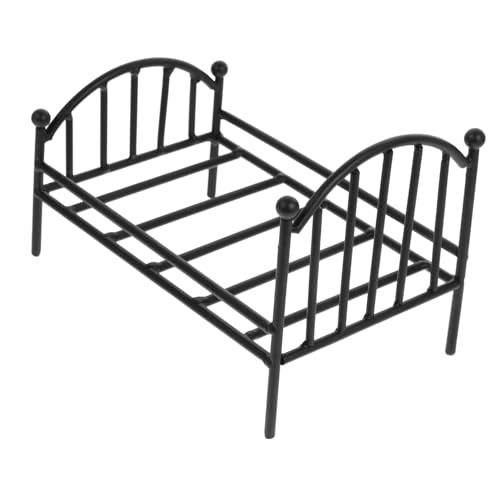 Kisangel Metallbett Rahmen für Puppenhaus Möbel Dekoratives Zubehör für Kinderzimmer Mini Dekoration und Kreative Spielumgebungen Kisangel Metallbett Rahmen für Puppenhaus Möbel Dekoratives Zubehör für Kinderzimmer Mini Dekoration und Kreative Spielumgebungen von Kisangel