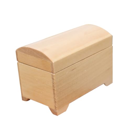 Kisangel Mini-Box Winzig Miniatur Mini-hausverzierung Mini- -aufbewahrungskorb Puppenmöbel Puppenhaus Zubehör Mini Mikroszenenkörbe Mini-hausdekoration Mini-hauskörbe Khaki Hölzern von Kisangel