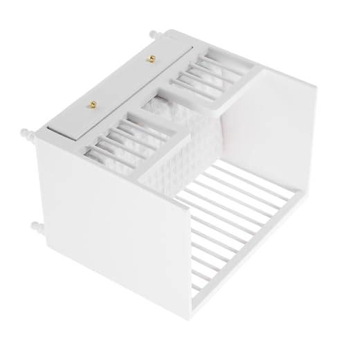 Kisangel Mini Crib Modell für Kinderzimmer Dekoration Robustes Puppenhaus Zubehör als Sammlerstück oder Dem Regal Platzierbar Kisangel Mini Crib Modell für Kinderzimmer Dekoration Robustes Puppenhaus Zubehör als Sammlerstück oder Dem Regal Platzierbar von Kisangel