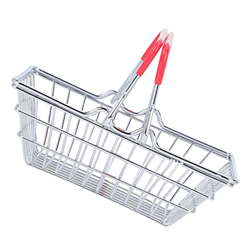 Kisangel Mini Einkaufskorb für Handlicher Drahtkorb für Kosmetik für Kaufladen und Aufbewahrung Vielseitig Einsetzbar Büro Schlafzimmer und Schule Kisangel Mini Einkaufskorb für Handlicher Drahtkorb für Kosmetik für Kaufladen und Aufbewahrung Vielseitig Einsetzbar Büro Schlafzimmer und Schule von Kisangel