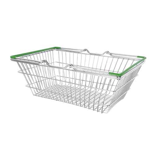 Kisangel Mini Einkaufswagen für Robuster Spielzeugkorb für Rollenspiele Lernspiele Aufbewahrung von Kleinigkeiten Leicht und Handlich für Fördert Soziale und Fähigkeiten von Kisangel
