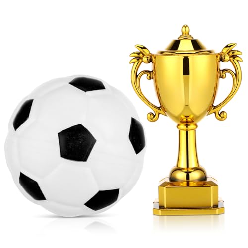 Kisangel Mini-Fußball-Modell-Trophäe für Raumdekoration, für Jungen und Mädchen Kisangel Mini-Fußball-Modell-Trophäe für Raumdekoration, für Jungen und Mädchen von Kisangel