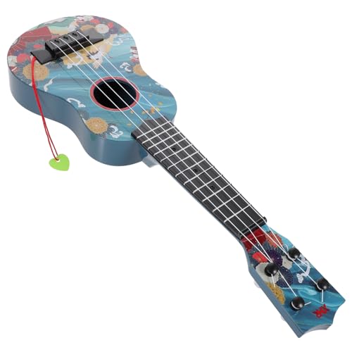 Kisangel Mini Gitarre Für Einstellbare Saiten Robustes Kunststoffspielzeug Lerninstrument Für Frühe Musikalische Design Für Laune Und Spielspaß von Kisangel