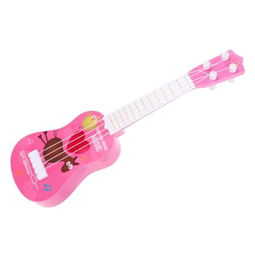 Kisangel Mini Gitarre Für Ukulele Musikinstrument Für Frühes Musikalisches Lernen Mit Verstellbaren Saiten Farbenfrohes Design Für Jungen von Kisangel
