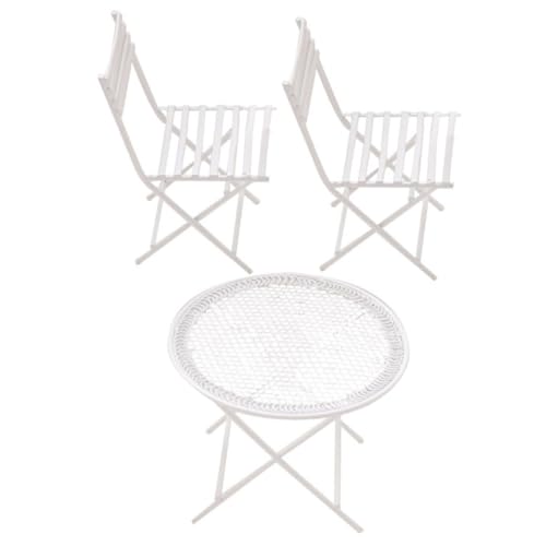 Kisangel Mini Haus Kaffee Tisch und Stuhl Weißes Modell Detailgetreu und Langlebig für Puppenhaus Dekoration und Fotorequisiten Kisangel Mini Haus Kaffee Tisch und Stuhl Weißes Modell Detailgetreu und Langlebig für Puppenhaus Dekoration und Fotorequisiten von Kisangel