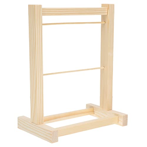 Kisangel Mini Holz Kleiderständer Doppellagig Puppenkleider Organizer aus Umweltfreundlichem Holz Aufbewahrungsregal für Puppenkleidung mit Abgerundeten Ecken für Kinderzimmer Kisangel Mini Holz Kleiderständer Doppellagig Puppenkleider Organizer aus Umweltfreundlichem Holz Aufbewahrungsregal für Puppenkleidung mit Abgerundeten Ecken für Kinderzimmer von Kisangel
