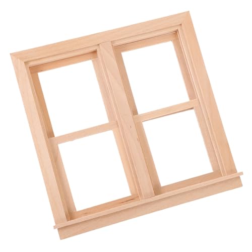 Kisangel Mini Holzfenster Für Puppenhaus Realistisches Fensterrahmen Modell Für Kreative Mini Szenen Ergänzung Für Kinderzimmer Und Garten Dekoration Aus Hochwertigem von Kisangel