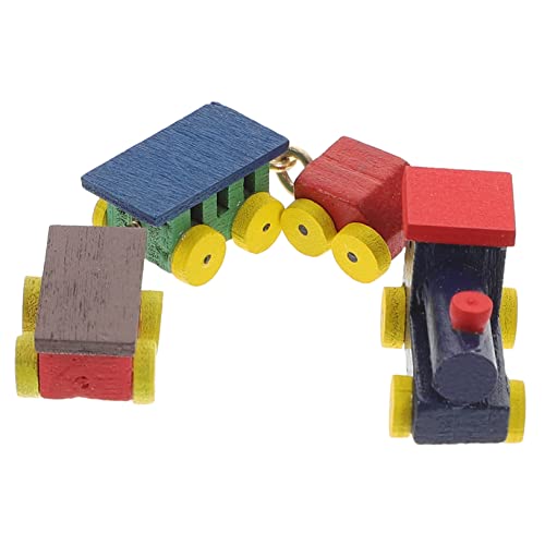 Kisangel Mini Holzzug Modell Für Puppenhaus Kinderspielzeug Zur Dekoration Von Schlafzimmer Und Kinderzimmer Exquisit Verarbeitet Sicher Und Glatt Für Kreative Spielwelten von Kisangel
