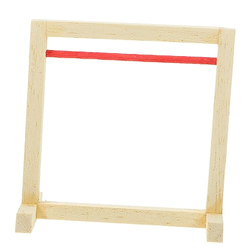 Kisangel Mini Kleiderpuppenhaus Kleiderbügelhalter aus Holz Stabiler Puppenkleider Organizer für Aufbewahrung von Puppenkleidung und Zubehör Kisangel Mini Kleiderpuppenhaus Kleiderbügelhalter aus Holz Stabiler Puppenkleider Organizer für Aufbewahrung von Puppenkleidung und Zubehör von Kisangel