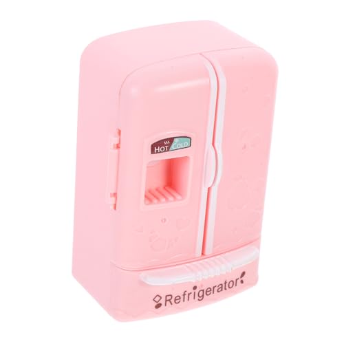 Kisangel Mini Kühlschrank für Puppenmöbel Realistisches Dekorationsspielzeug für Mini Häuser Kinderfreundliches Design mit Glatter Oberfläche und Hoher Haltbarkeit für Kreative von Kisangel