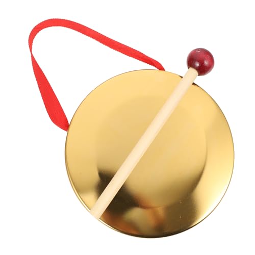Kisangel Mini Kupfer Handgong Traditioneller Chinesischer Gong mit Glatten Rändern Klarer Klang für Kinderkoordination Geeignet für Party Konzert und Orff Percussion von Kisangel