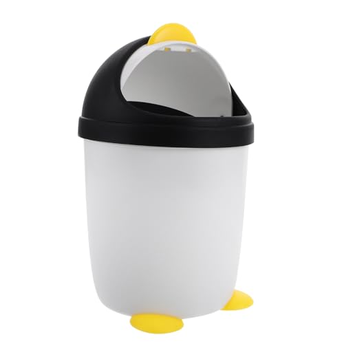 Kisangel Mini Pinguin Mülleimer mit Deckel Niedlicher Tischabfalleimer für Kinderzimmer Kunststoff Abfallbehälter für Schreibtisch und Küche Platzsparend und Ansprechend für Gute Kisangel Mini Pinguin Mülleimer mit Deckel Niedlicher Tischabfalleimer für Kinderzimmer Kunststoff Abfallbehälter für Schreibtisch und Küche Platzsparend und Ansprechend für Gute von Kisangel