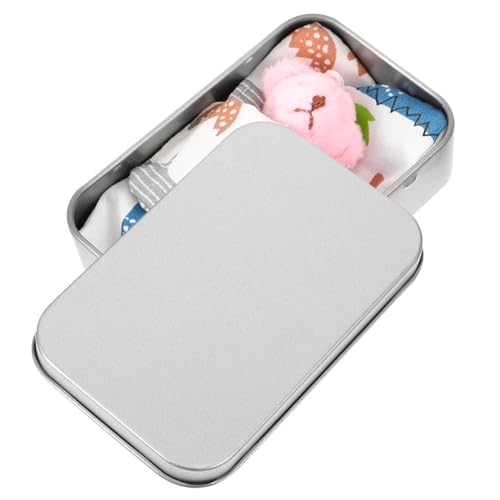 Kisangel Mini Plüschbär im Metallbox Kleines Kuscheliges Stofftier mit Weicher Oberfläche Widerstandsfähiges Miniatur Bärenornament für DIY Bastelprojekte und Geschenkideen von Kisangel