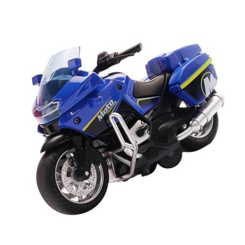 Kisangel Mini Pull Back Motorrad mit Sound für Robustes Kunststoffmodell Leicht zu Greifen Fördert Auge Hand Koordination und Eltern Junge Mädchen Beziehung Geschenkidee Geburtstag von Kisangel