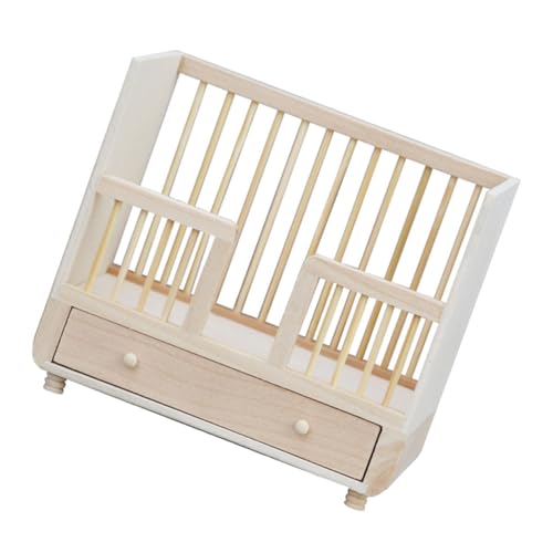 Kisangel Mini Puppenbett aus Holz für Puppenhaus Unbemalte Miniaturmöbel zur Dekoration für Kreative Spielstunden DIY Puppenhäuser und Kleine Figuren Kisangel Mini Puppenbett aus Holz für Puppenhaus Unbemalte Miniaturmöbel zur Dekoration für Kreative Spielstunden DIY Puppenhäuser und Kleine Figuren von Kisangel