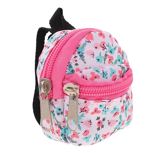 Kisangel Mini Puppenrucksack mit Reißverschluss Dekorative Schultasche für Puppen aus Strapazierfähigem Polyester Fröhlichem Blumenmuster für Kreatives und Puppenzubehör Kisangel Mini Puppenrucksack mit Reißverschluss Dekorative Schultasche für Puppen aus Strapazierfähigem Polyester Fröhlichem Blumenmuster für Kreatives und Puppenzubehör von Kisangel
