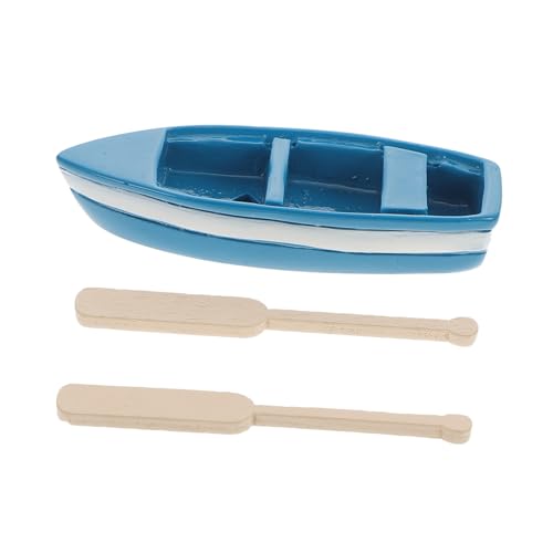 Kisangel Mini Resin Modellboot mit Holzpaddeln Mikrolandschaft Deko Simulation und Strand Szene Kreatives DIY Ornament für Kinderzimmer Büro und Kisangel Mini Resin Modellboot mit Holzpaddeln Mikrolandschaft Deko Simulation und Strand Szene Kreatives DIY Ornament für Kinderzimmer Büro und von Kisangel
