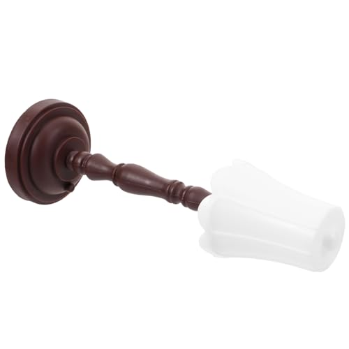Kisangel Mini Tischlampe Für Puppenhaus Vintage Kleine Tischlampe Mit Braunem Sockel Als Nachttischlampe Für Schlafzimmer Gestaltung Ohne Batterie Perfektes von Kisangel
