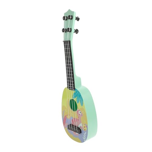 Kisangel Mini Ukulele Spielzeuginstrument aus Robustem Kunststoff Kindgerechtes Lernspielzeug für Anfänger Realistische Mini Gitarre mit Lebensechtem Design für Musizieren und Üben von Kisangel