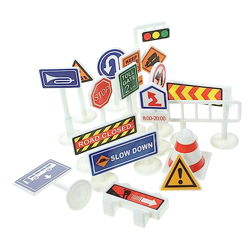 Kisangel Mini Verkehrsschild Spielzeugset Teiliges für Verkehrserziehung Lernspielzeug für Straßenverkehrsszenen Ergänzung für Puppenhäuser und Spielplätze Kisangel Mini Verkehrsschild Spielzeugset Teiliges für Verkehrserziehung Lernspielzeug für Straßenverkehrsszenen Ergänzung für Puppenhäuser und Spielplätze von Kisangel