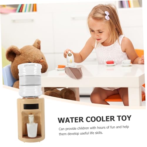 Kisangel Mini Wasserautomat mit Licht und Musik Kindersicheres Langlebiges Kunststoffmodell Realistische Miniatur Trinkwasserstation für Fantasievollen von Kisangel