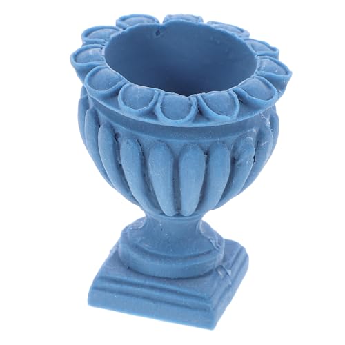 Kisangel Mini-blumentopf Mit Römischer Säule Anlage Eingetopft Miniatur Dekorativ Fälschung Klein Dekoration Winzig Drinnen Puppenhauslieferungen Mini-pflanzgefäß Minivase Basteln Abs Blue von Kisangel