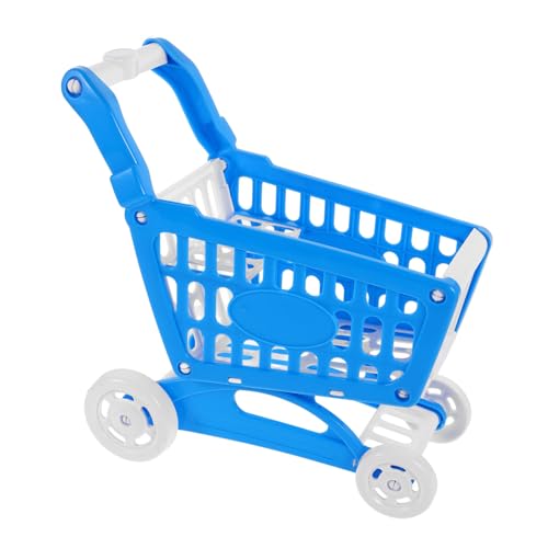 Kisangel Mini-einkaufswagen- Einkaufswagen Einkaufswagenspielzeug Supermarkt Obst Einkaufswagen Für Ab 2 Jahren -einkaufswagen Rollwagen Plastik Blue von Kisangel