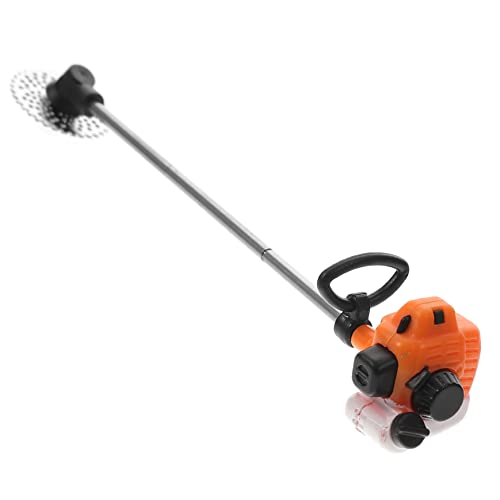 Kisangel Mini-rasenmäher Gras Klein Miniatur Rasenmäher Winzig -rasenmäher Mini-mäher Puppenhaus-rasenmäher-Modell Orange PVC von Kisangel