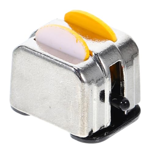 Kisangel Miniatur Brotautomaten Modell aus Zinklegierung mit Zwei Brotscheiben Feine Verarbeitung Geruchsneutral Langlebiges Puppenhaus Küchenzubehör Stabiles Deko Ornament für Mikro Welt Kisangel Miniatur Brotautomaten Modell aus Zinklegierung mit Zwei Brotscheiben Feine Verarbeitung Geruchsneutral Langlebiges Puppenhaus Küchenzubehör Stabiles Deko Ornament für Mikro Welt von Kisangel