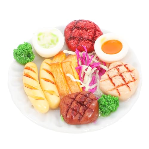 Kisangel Miniatur Essen Fürs Puppenhaus Mini Sandwich Steak Ei Brokkoli Mit Keramikschale – Puppenhaus Essen Modellspielzeug Miniatur Küchenzubehör Für Rollenspiele Kisangel Miniatur Essen Fürs Puppenhaus Mini Sandwich Steak Ei Brokkoli Mit Keramikschale – Puppenhaus Essen Modellspielzeug Miniatur Küchenzubehör Für Rollenspiele von Kisangel