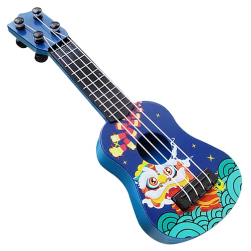 Kisangel Miniatur Gitarre Ukulele Modell Dekoratives Mini Instrument für Desktop Spielzeugähnliche Ukulele Buntes Musikspielzeug für Miniaturhäuser und Fotorequisiten Sichere für Wohn von Kisangel
