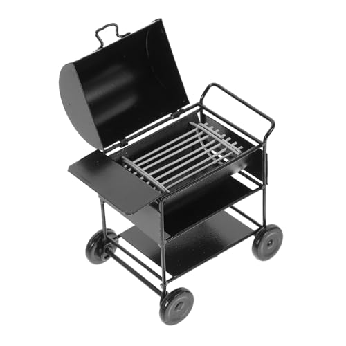 Kisangel Miniatur Hausdekoration Eisen Schwarz Mini Grill Mini Grillwerkzeug Miniatur Grillmaker von Kisangel