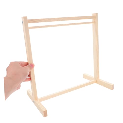 Kisangel Miniatur Holz kleiderbügel für Puppenkleidung Stabiles Hohes Einzelregal mit Schraubwerkzeug Idealer Puppenschrank bügel zur Stilvollen Präsentation von Puppenoutfits von Kisangel