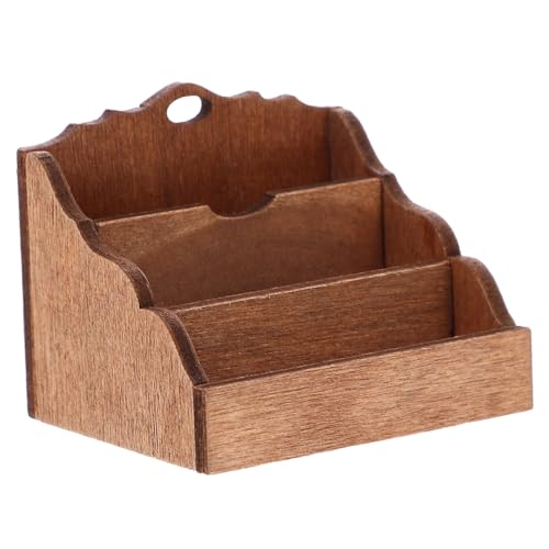 Kisangel Miniatur Holzregal für Puppenhaus Dekorativer Aufbewahrungsständer Süßes Möbelstück für Miniatur Szenen Geeignet für Puppen und Plüschtiere Brauner Ausführung Kisangel Miniatur Holzregal für Puppenhaus Dekorativer Aufbewahrungsständer Süßes Möbelstück für Miniatur Szenen Geeignet für Puppen und Plüschtiere Brauner Ausführung von Kisangel