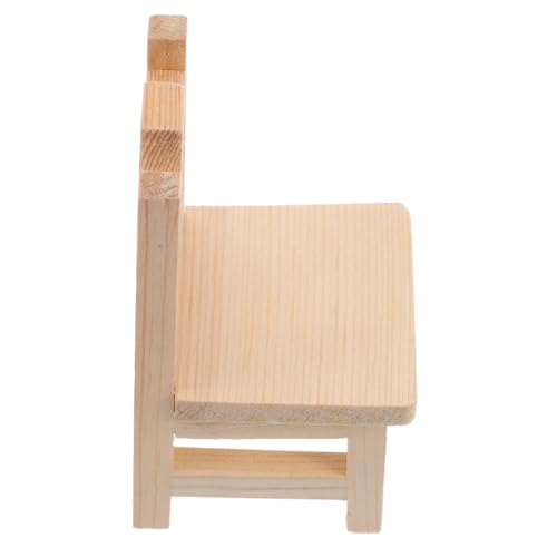 Kisangel Miniatur Holzstuhl Puppenhaus Schlafzimmermöbel Tiny Dollhouse Chair Handgefertigter Mini Hocker für Puppenhaus Dekoration und Bastelzubehör Kisangel Miniatur Holzstuhl Puppenhaus Schlafzimmermöbel Tiny Dollhouse Chair Handgefertigter Mini Hocker für Puppenhaus Dekoration und Bastelzubehör von Kisangel
