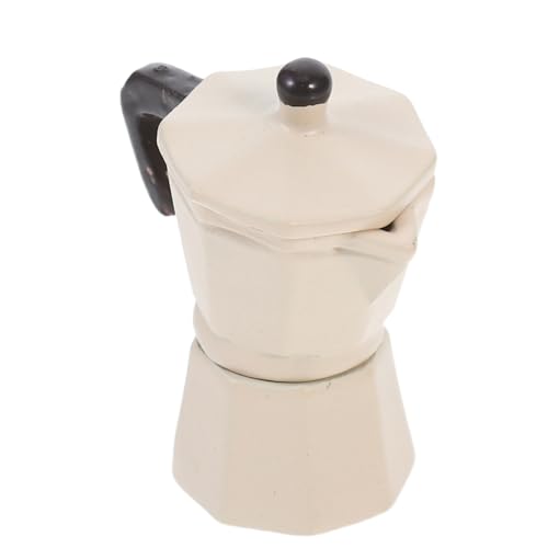 Kisangel Miniatur-Kaffeekanne Modell Puppenhaus Mini-Kaffeemaschine Spielzeug Legierung Rollenspiel Für DIY-Minihaus Küchenzubehör Beige Kisangel Miniatur-Kaffeekanne Modell Puppenhaus Mini-Kaffeemaschine Spielzeug Legierung Rollenspiel Für DIY-Minihaus Küchenzubehör Beige von Kisangel