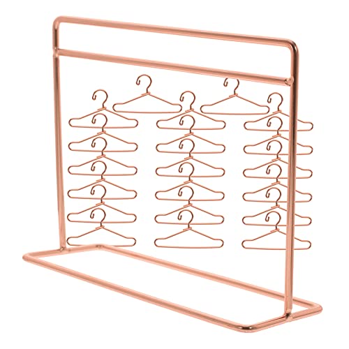 Kisangel Miniatur Kleiderständer aus Dickem mit Kleinen Puppenbügeln Roségold Stabiles Teiliges Set zur Ordentlichen Aufbewahrung und Präsentation von Puppenkleidung im Puppenhaus Kisangel Miniatur Kleiderständer aus Dickem mit Kleinen Puppenbügeln Roségold Stabiles Teiliges Set zur Ordentlichen Aufbewahrung und Präsentation von Puppenkleidung im Puppenhaus von Kisangel