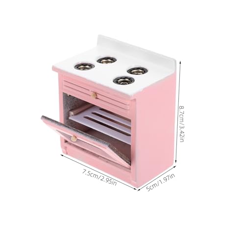 Kisangel Miniatur Küchenmöbel Mini Waschbecken und Herd Modell Robustes Puppenhaus Zubehör Glatte Oberfläche Dekorativ und Vielseitig für Badezimmer und Küchen Dekoration von Kisangel