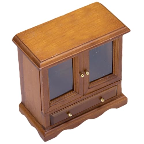Kisangel Miniatur Möbel Modell Europäischer Stil Puppenhaus Schrank Kabinett Niedliche Mini Dekoration für DIY Puppenhaus Wohnzimmer Zubehör Holzoptik Multifunktional und Dekorativ Kisangel Miniatur Möbel Modell Europäischer Stil Puppenhaus Schrank Kabinett Niedliche Mini Dekoration für DIY Puppenhaus Wohnzimmer Zubehör Holzoptik Multifunktional und Dekorativ von Kisangel