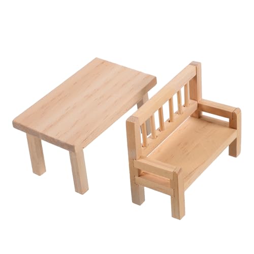 Kisangel Miniatur Möbelset für Puppenhaus Retro Tisch und Stühle für Wohnzimmer Schlafzimmer und Esszimmer Dekoration Geschenkidee für Kindergeburtstage und Feiertage Kisangel Miniatur Möbelset für Puppenhaus Retro Tisch und Stühle für Wohnzimmer Schlafzimmer und Esszimmer Dekoration Geschenkidee für Kindergeburtstage und Feiertage von Kisangel